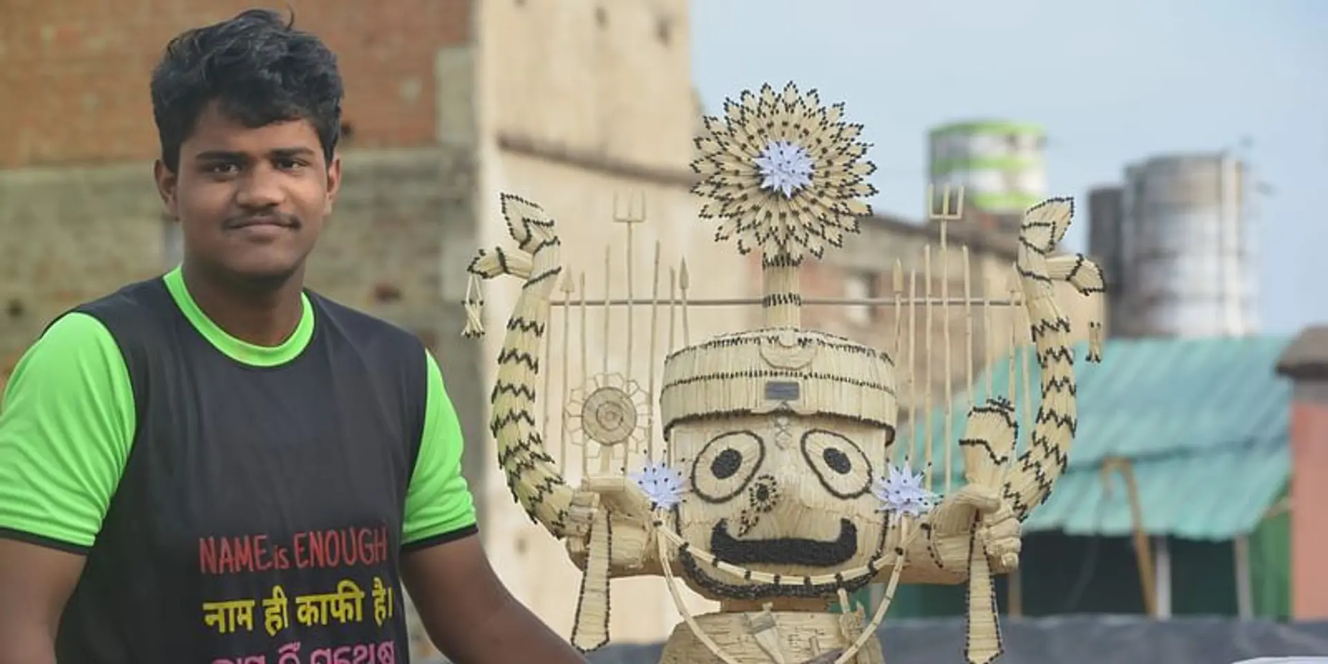 This Odisha teenager turned to art during the lockdown, makes sculptures with matchsticks