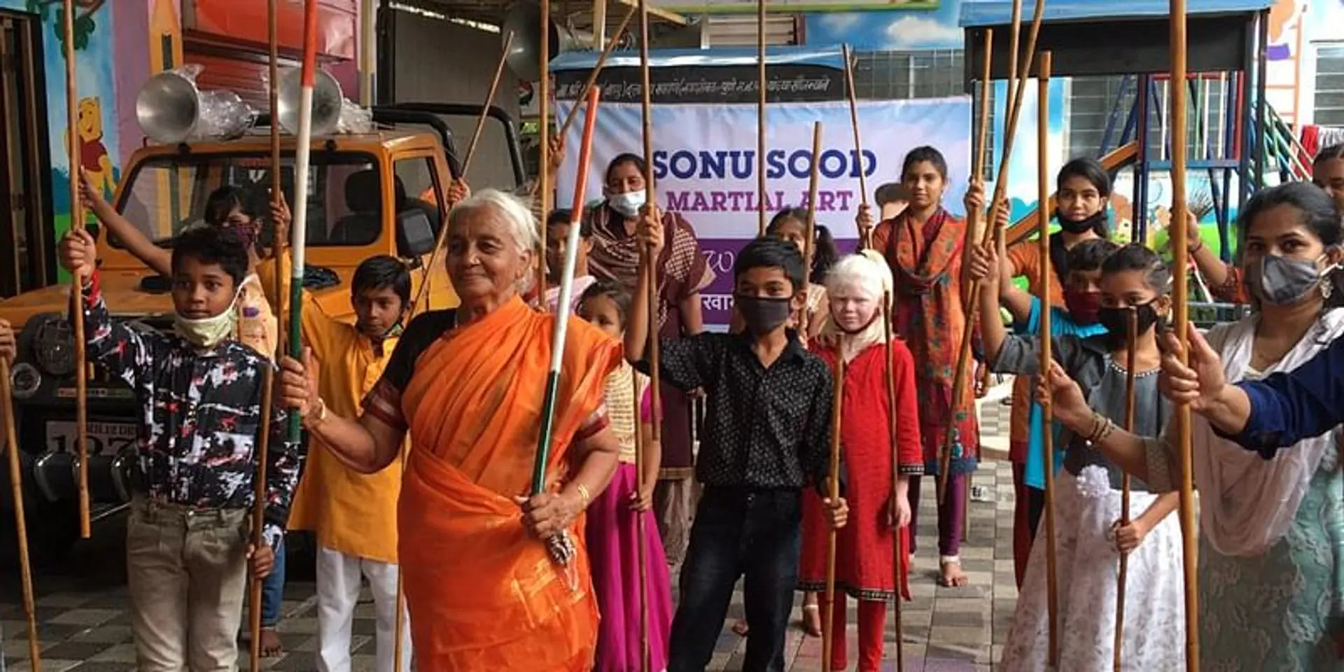 Actor Sonu Sood helps ‘Warrior Aaji’ take martial arts classes for children in Pune
