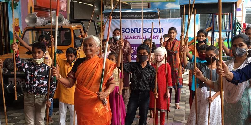 Actor Sonu Sood helps ‘Warrior Aaji’ take martial arts classes for children in Pune