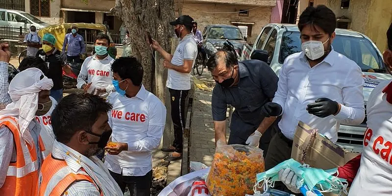 Distribution of masks
