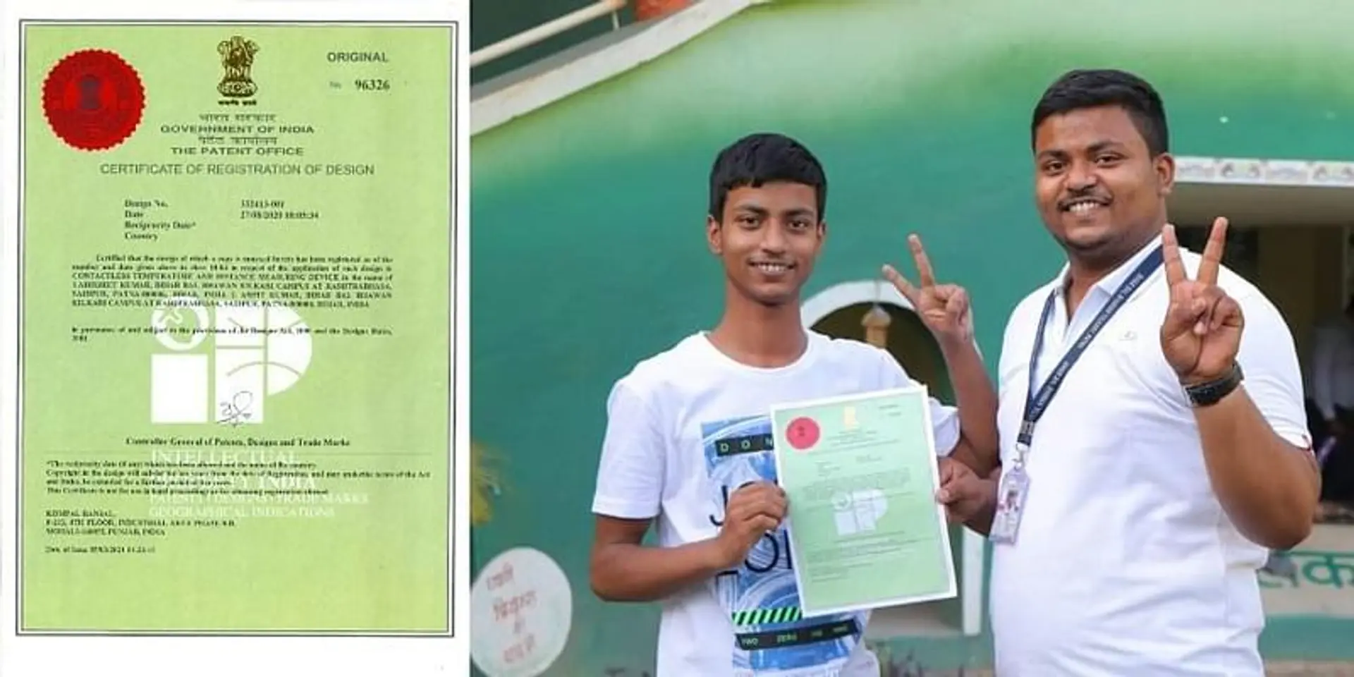 Two brothers from Bihar develop a COVID-19 alert device; centre issues patent rights