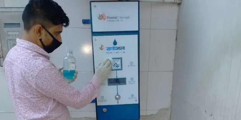 water dispenser sanitised