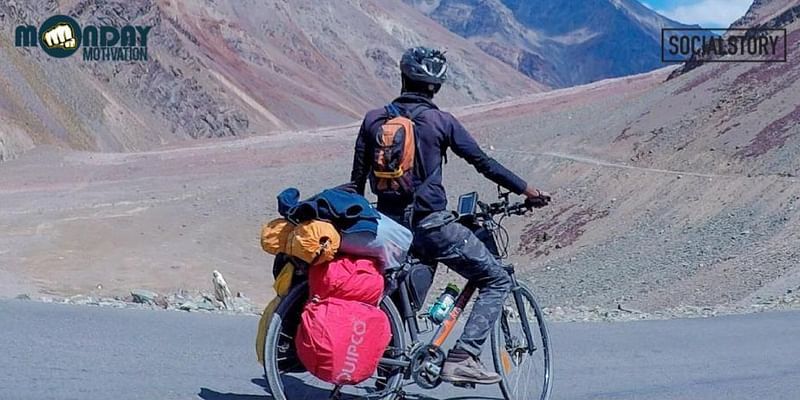 [Monday Motivation] This journalist quit his job to cycle 20,000 km without money across India; built a self-sustainable farm
