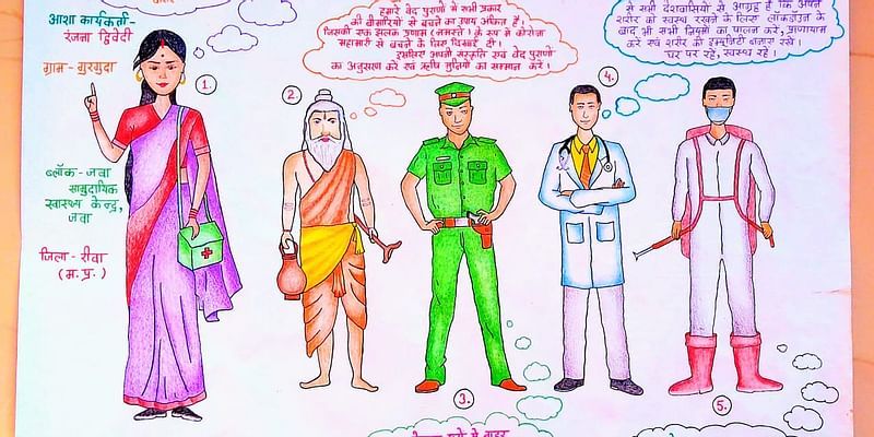 This ASHA worker from Madhya Pradesh is using paintings to educate villagers about COVID-19