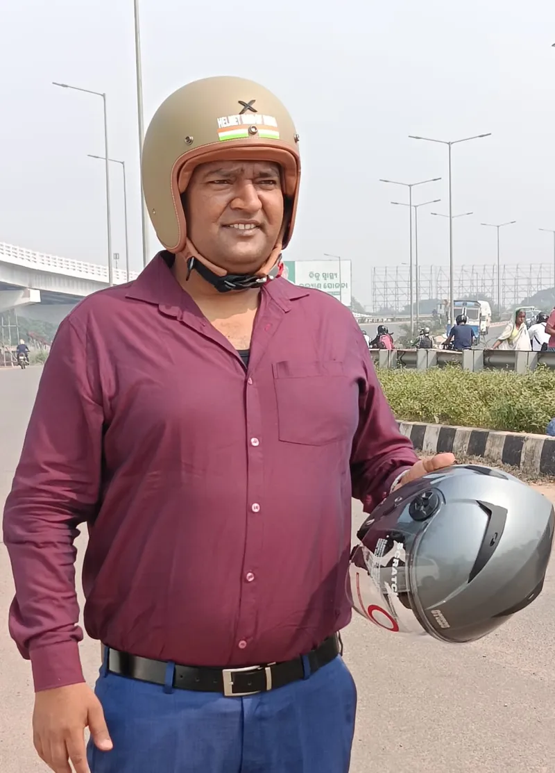 Helmet Man of India