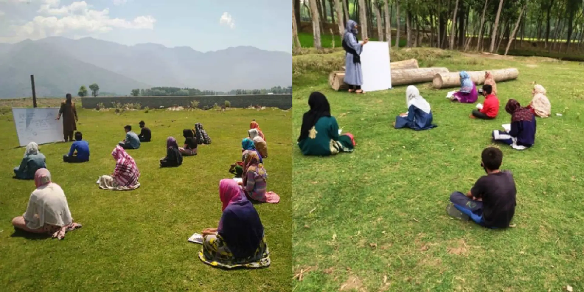 Open-air classrooms under the shadows of COVID pandemic