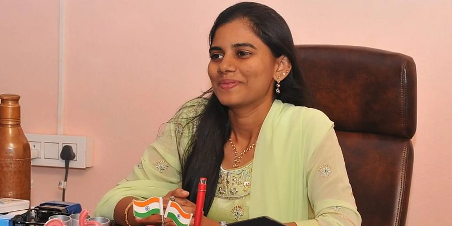 This doctor is treating patients at her clinic for Rs 10