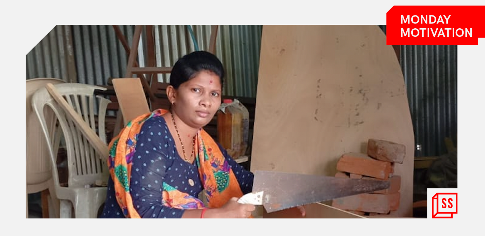 [Monday Motivation] This successful entrepreneur is the only woman carpenter in her village

