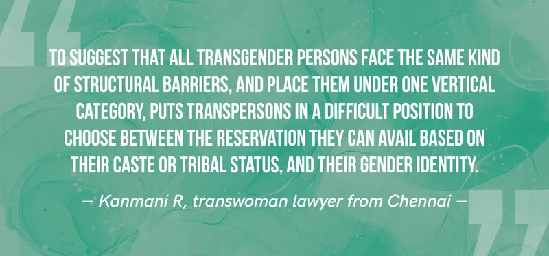Trans lawyer Kanmani R