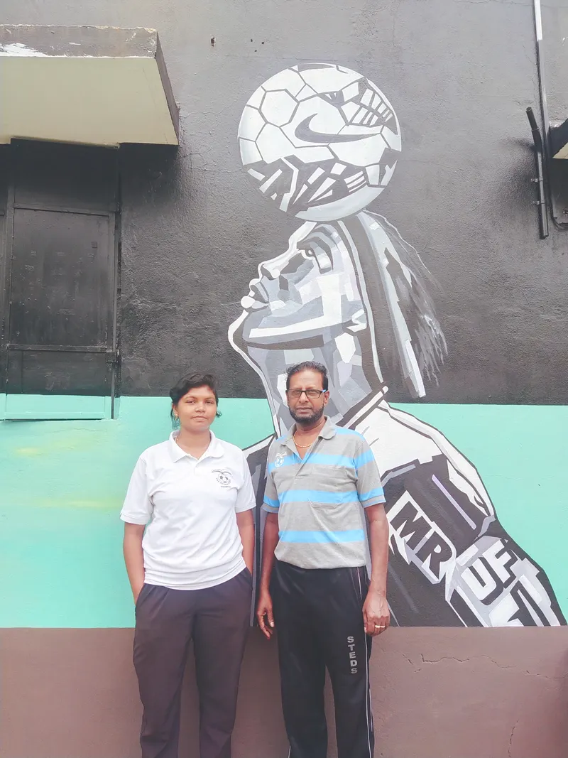 Shaktheeshwari with Master Thangaraj