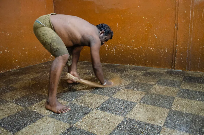 One of Kumar's students, P Indhra from Madurai, began capturing moments from the life of her father, a sanitation worker, which were then shown in an exhibition there. 