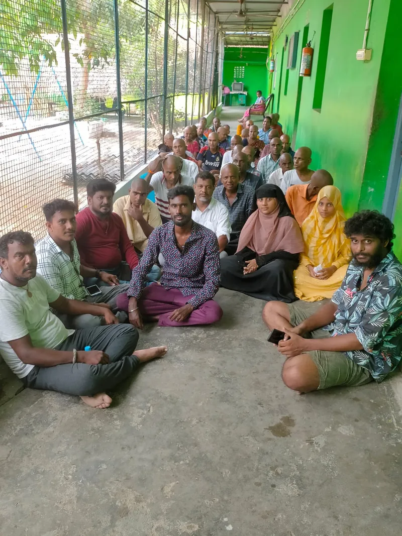 The group visited Anbagam Home for people with mental disabilities, where they sponsored meals for close to 80 people.