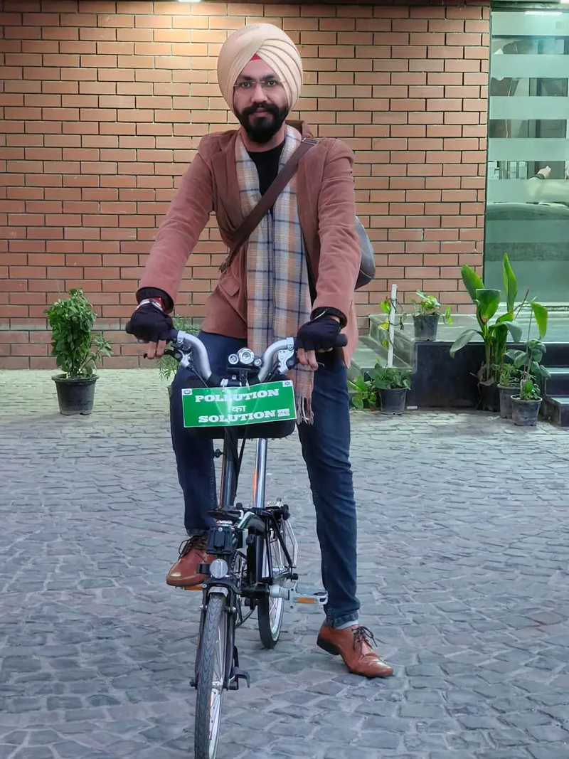 Delhi’s Dalip Singh Sabharwal worked with schools to normalise cycling commutes.