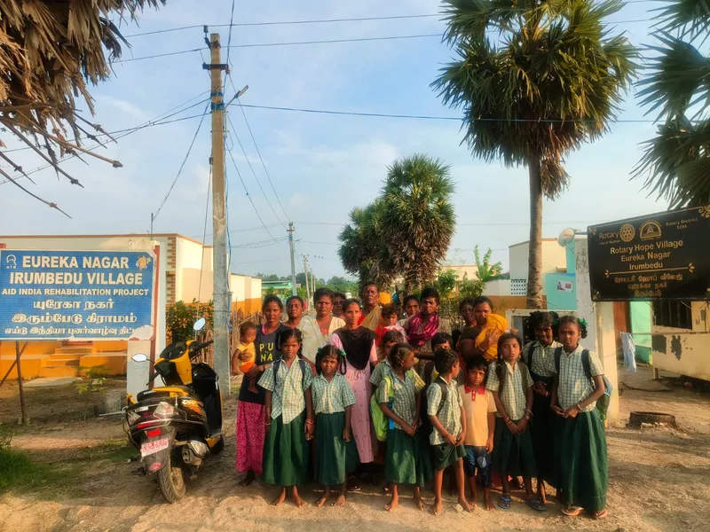 AID India's housing project for relocated Irula families in Irumbedu