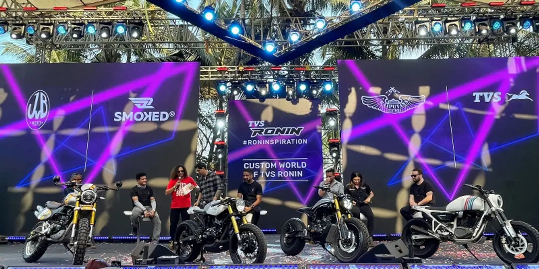 Custom bikes based on TVS Ronin unveiled at MotoSoul 2023 | YourStory