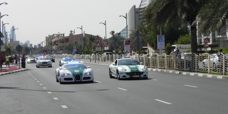 From Mercedes to Ferrari – here are some of the cars used by Dubai police