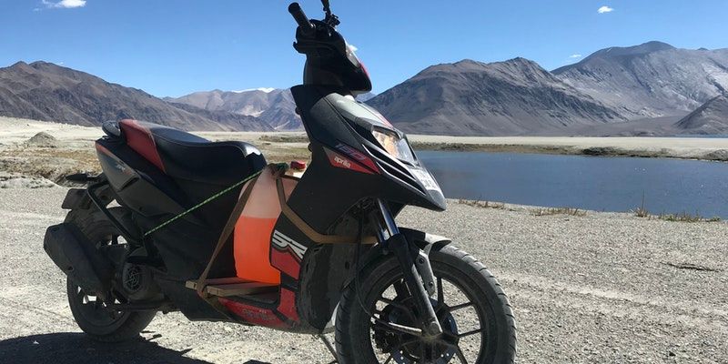 This 24-year-old engineer completed a 10,000 km road trip on Aprilia SR 150