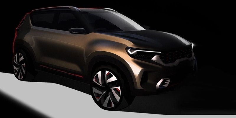 Kia reveals design sketches of upcoming compact SUV