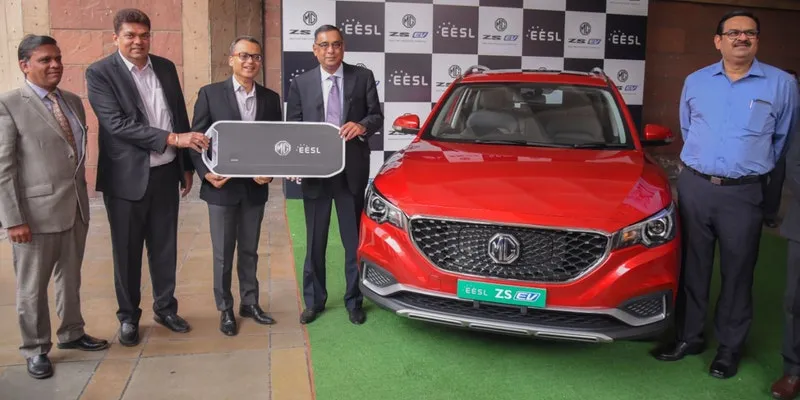MG ZS EV delivery EESL