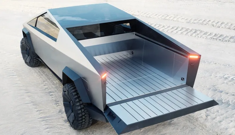 Tesla Cybertruck loading bay