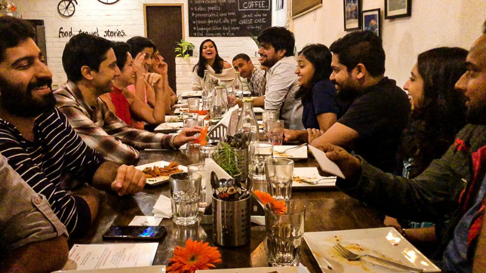 It is a plate full of stories at the Hungry Travellers Café