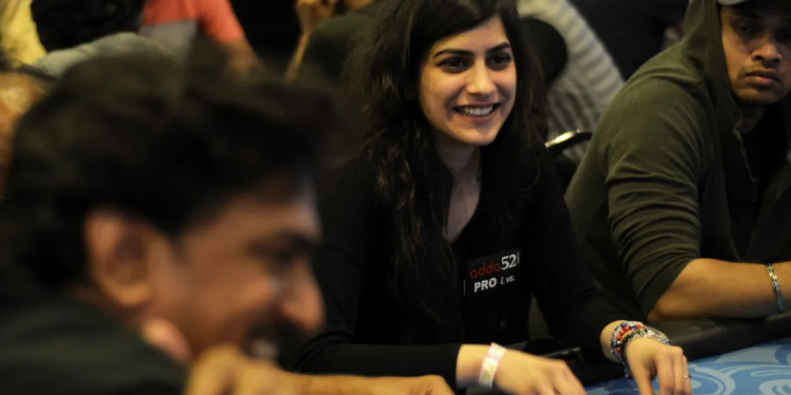 From a Zynga game to Las Vegas: professional poker player Nikita Luther is raising the stakes of the game, one tournament at a time