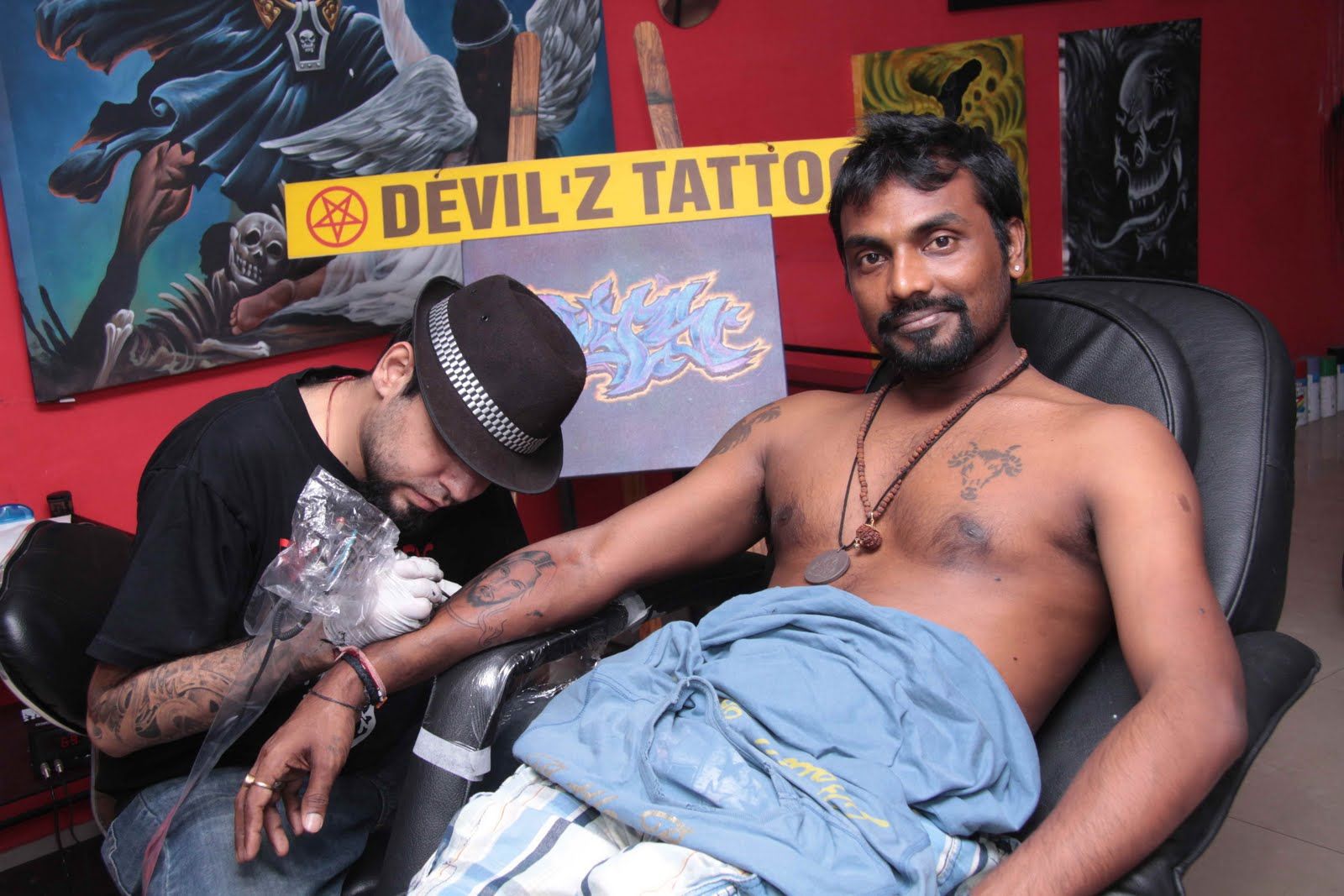 Choreographer Remo DSouza shows off his latest tattoo