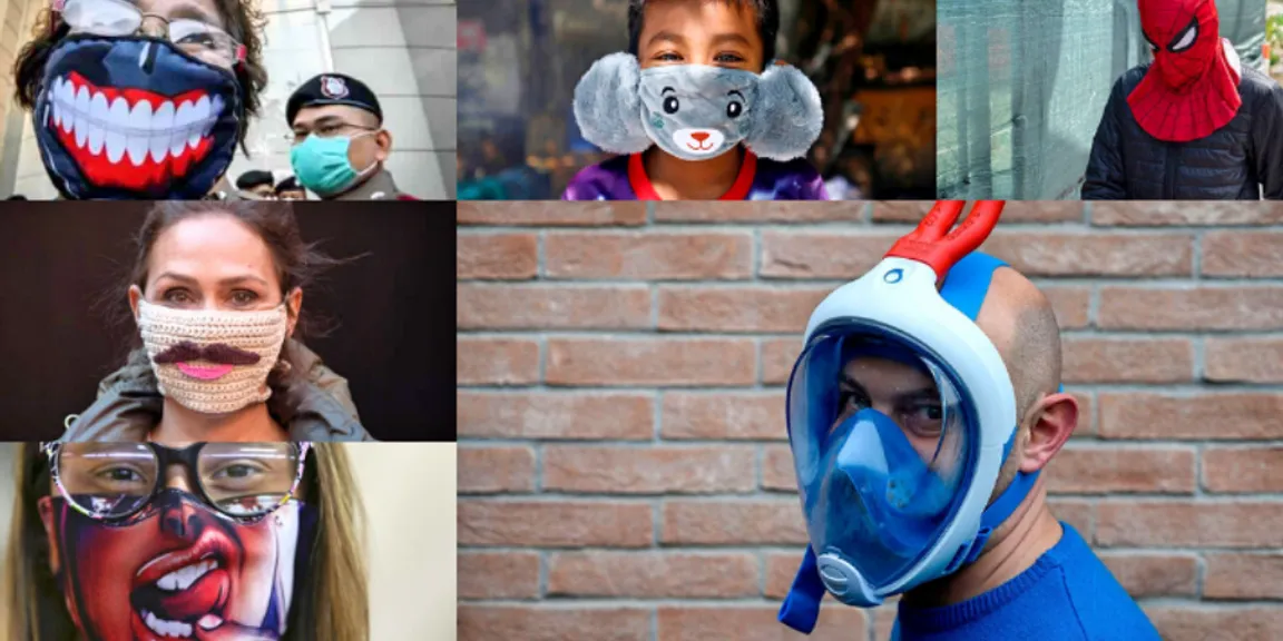 Global citizens get creative with DIY face mask designs amid COVID-19 lockdown

