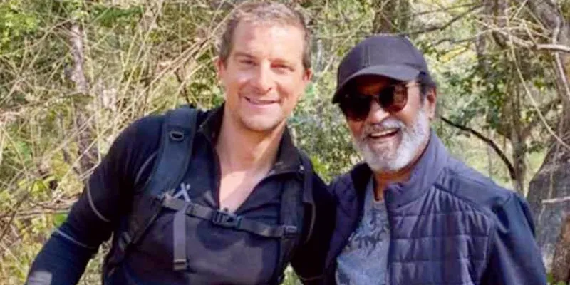 Bear Grylls and Rajnikanth
