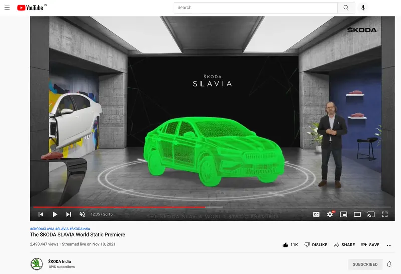 Skoda Slavia Auto, Virtual Event