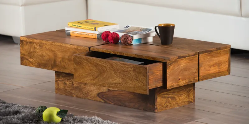 Saraf Furniture's coffee table with drawers