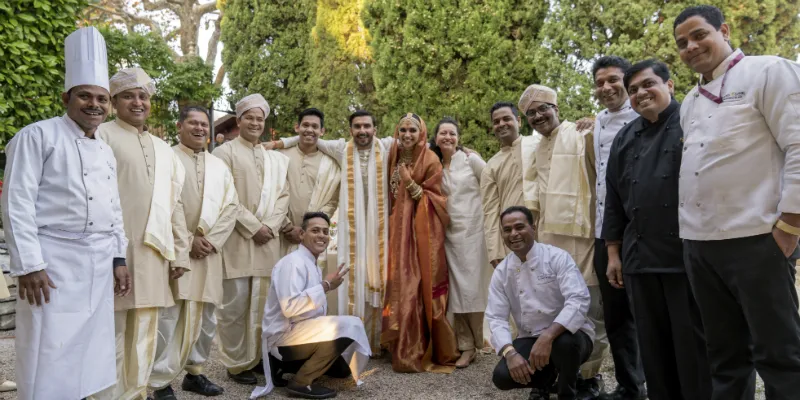 Foodlink's extended team at the Deepika-Ranveer wedding