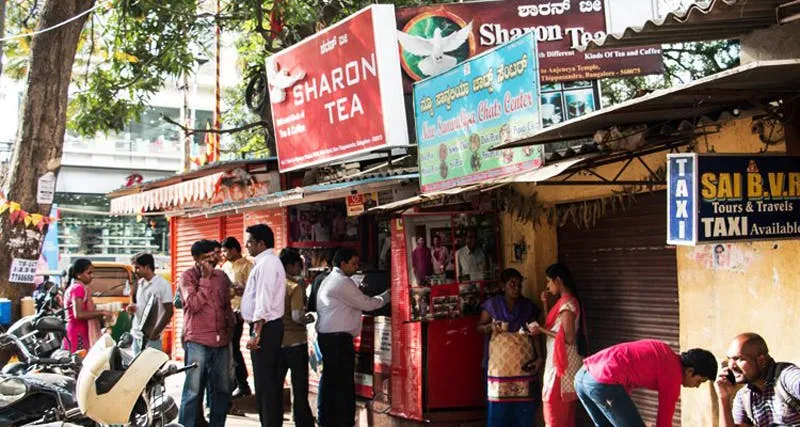 ‍Daniel's first tea stall at Thippasandra, Bengaluru. (Pic courtesy Zomato)