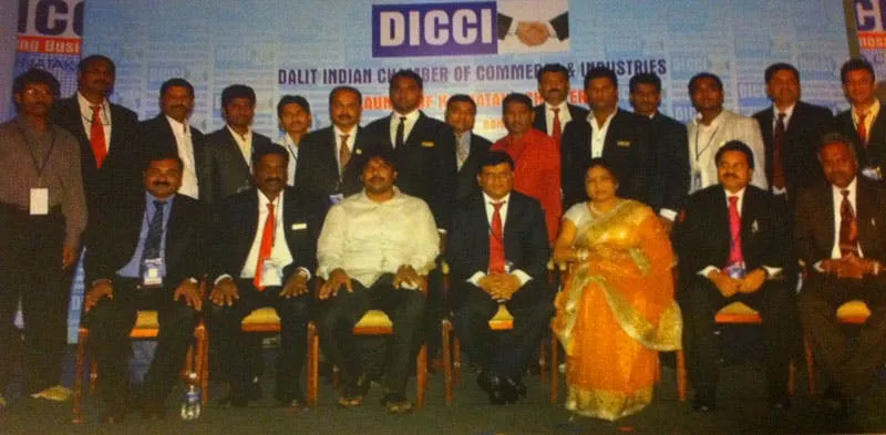 Raja Nayak with DICCI Bengaluru members.