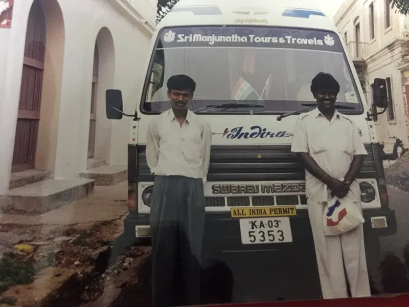‍Renuka's early driving days.