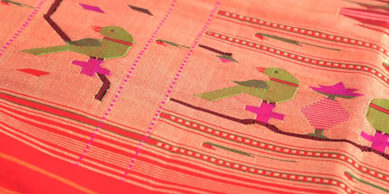 A lot of patience, talent and teamwork goes into each handloom saree