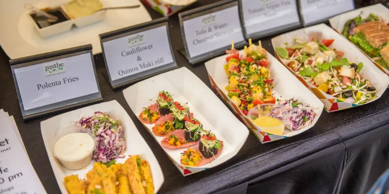 Food on display at the World on a Plate event