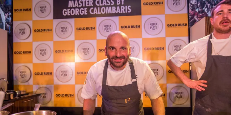 Celebrity chef George Calombaris was one of the earlier judges at WOAP