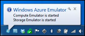 Windows Azure Emulator Tray Icon