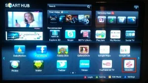 Zomato App on Samsung Smart TV