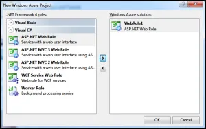 VWD New Project Web Role