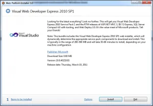 Web Platform Installer