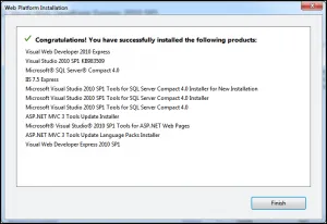 Web PI Success
