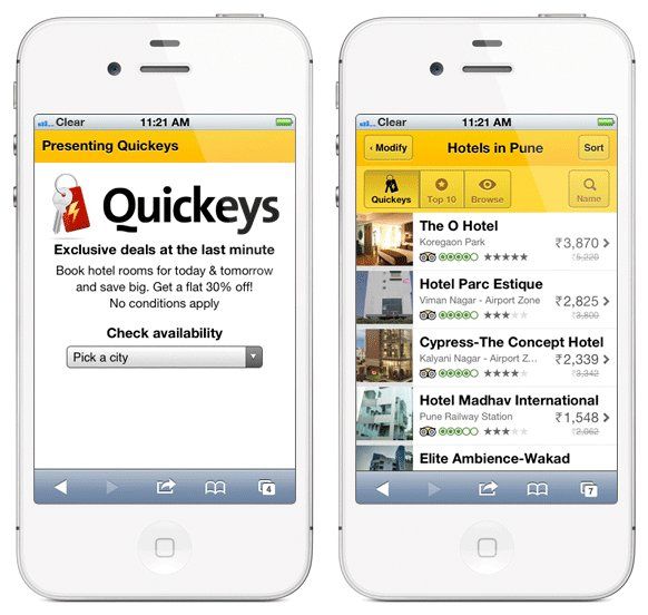 Cleartrip Introduces Quickeys- Last Minute Hotel Deals