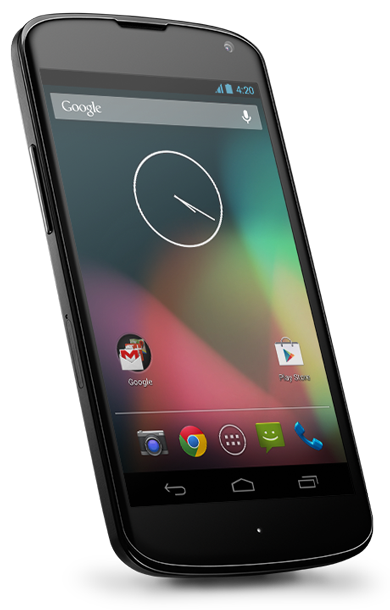 News From Google; Google Announces Nexus 4 Smartphone, Nexus 10 Tablet and Android 4.2