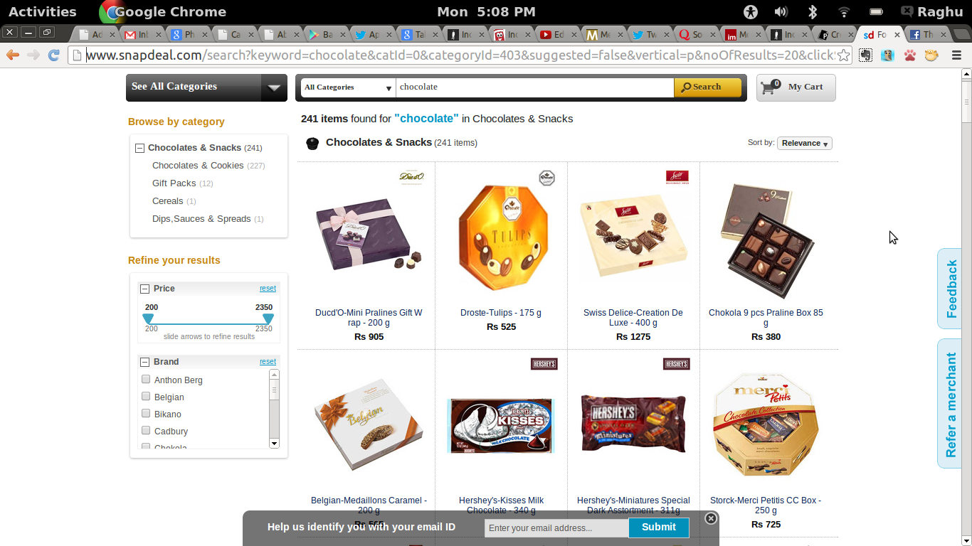 Snapdeal.com Extends Assortment to Chocolates and Snacks; Amit Maheshwari, VP-Fashion Merchandising Explains Why
