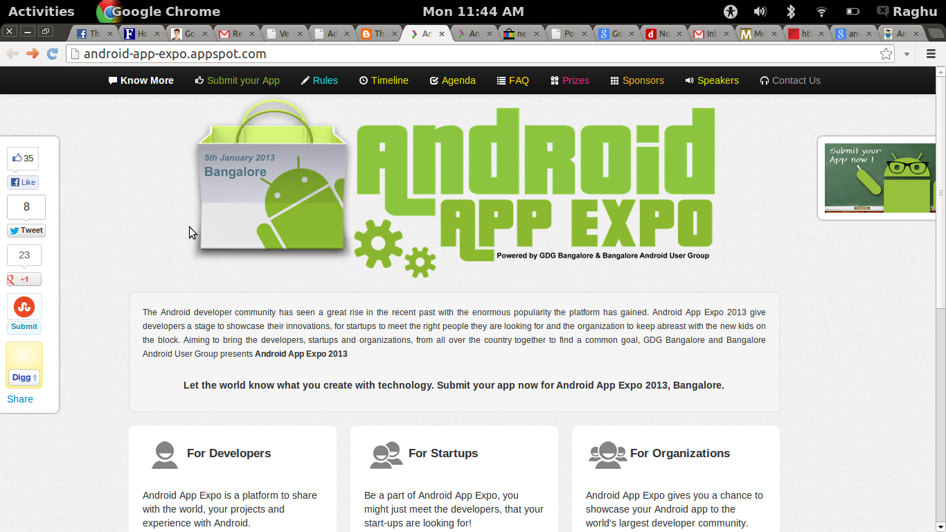 Android App Expo 2013 to be Held on 5th Jan in Bangalore