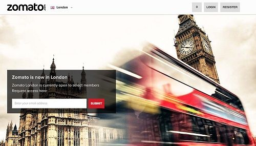 Zomato enters European market with the launch of its London section
