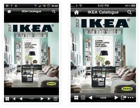 Ikea used the same UI for Android and iOS 