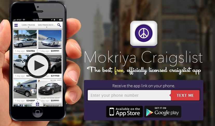 Mokriya helps Craigslist meet design; Launches the Licensed Craigslist App